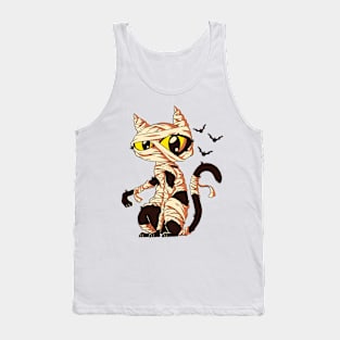 Mummy Cat - Halloween Tank Top